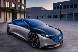Mercedes-Benz VISION EQS, IAA 2019, der VISION EQS zeigt einen Ausblick auf ein Konzept eines vollelektrischen Fahrzeugs der Luxusklasse.