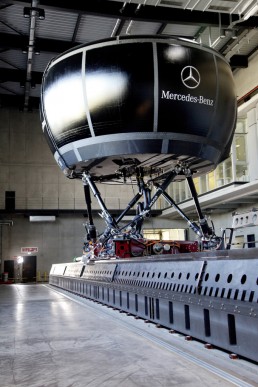 Fahrsimulator der Mercedes-Benz AG in Sindelfingen