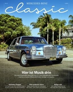 Mercedes-Benz Classic Magazin 2/2020, Titelseite der deutschsprachigen Ausgabe.