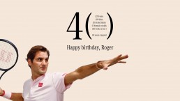 Happy Birthday, Roger Federer! Mercedes-Benz gratuliert seinem Markenbotschafter zum 40. Geburtstag.