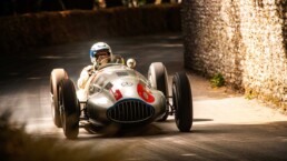 Mercedes-Benz 1,5-Liter-Rennwagen W 165 von 1939. Foto vom Goodwood Festival of Speed 2019. (Fotosignatur der Mercedes-Benz Classic Archive: D608359)