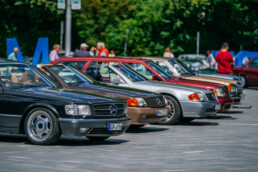 Markenoffenes Klassikertreffen Classics & Coffee am Mercedes-Benz Museum. Aufnahme aus dem Jahr 2024. Foto: Thomas Niedermüller. (Fotosignatur der Archive von Mercedes-Benz Classic: D840346)