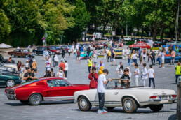 Markenoffenes Klassikertreffen Classics & Coffee am Mercedes-Benz Museum. Aufnahme aus dem Jahr 2024. Foto: Thomas Niedermüller. (Fotosignatur der Archive von Mercedes-Benz Classic: D840360)