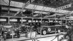 Mercedes-Benz Stand auf dem Automobilsalon Genf, 1926. (Fotosignatur der Archive von Mercedes-Benz Classic: 1992M204)