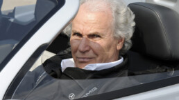 Dieter Glemser, ehemaliger Mercedes-Benz Rennfahrer und Markenbotschafter von Mercedes-Benz Classic