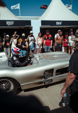 Mercedes-Benz Classic beim Goodwood Festival of Speed 2026. Mercedes-Benz 300 SLR Rennsportwagen (W 196 S, 1955) im Heritage Paddock.
